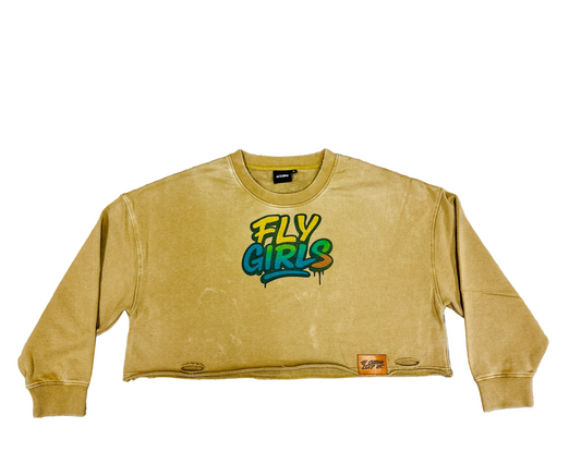 FLY GIRLS – Distressed Crop Top